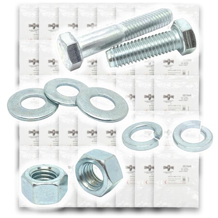 Boltsandnuts.Com Metric Class 10.9 Hex Cap Screws, Hex Nuts, Flat & Lock Washers - 574 PCS Assortment Kit #446